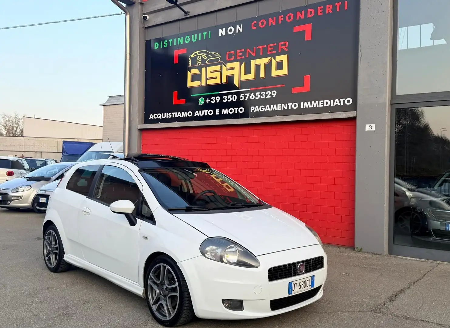 Fiat Grande Punto Grande Punto 1.4 T-Jet 16V 3 porte Sport Bianco - 1