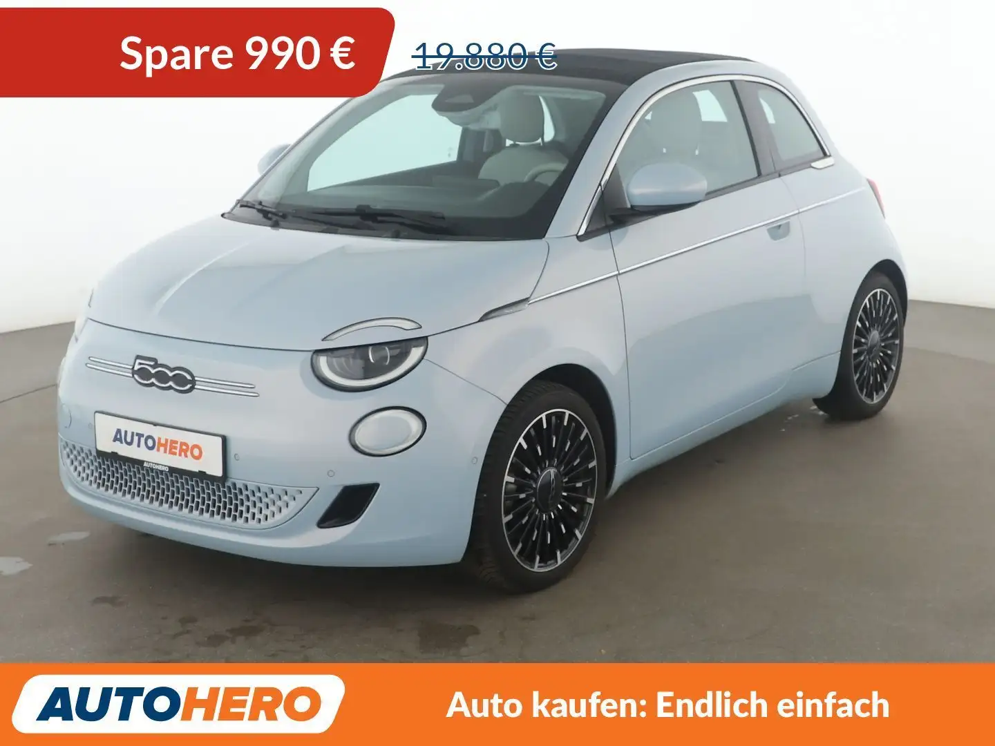 Fiat 500e electric drive 87 kW 'la Prima' Aut.*NAVI*LED*ACC* Blau - 1