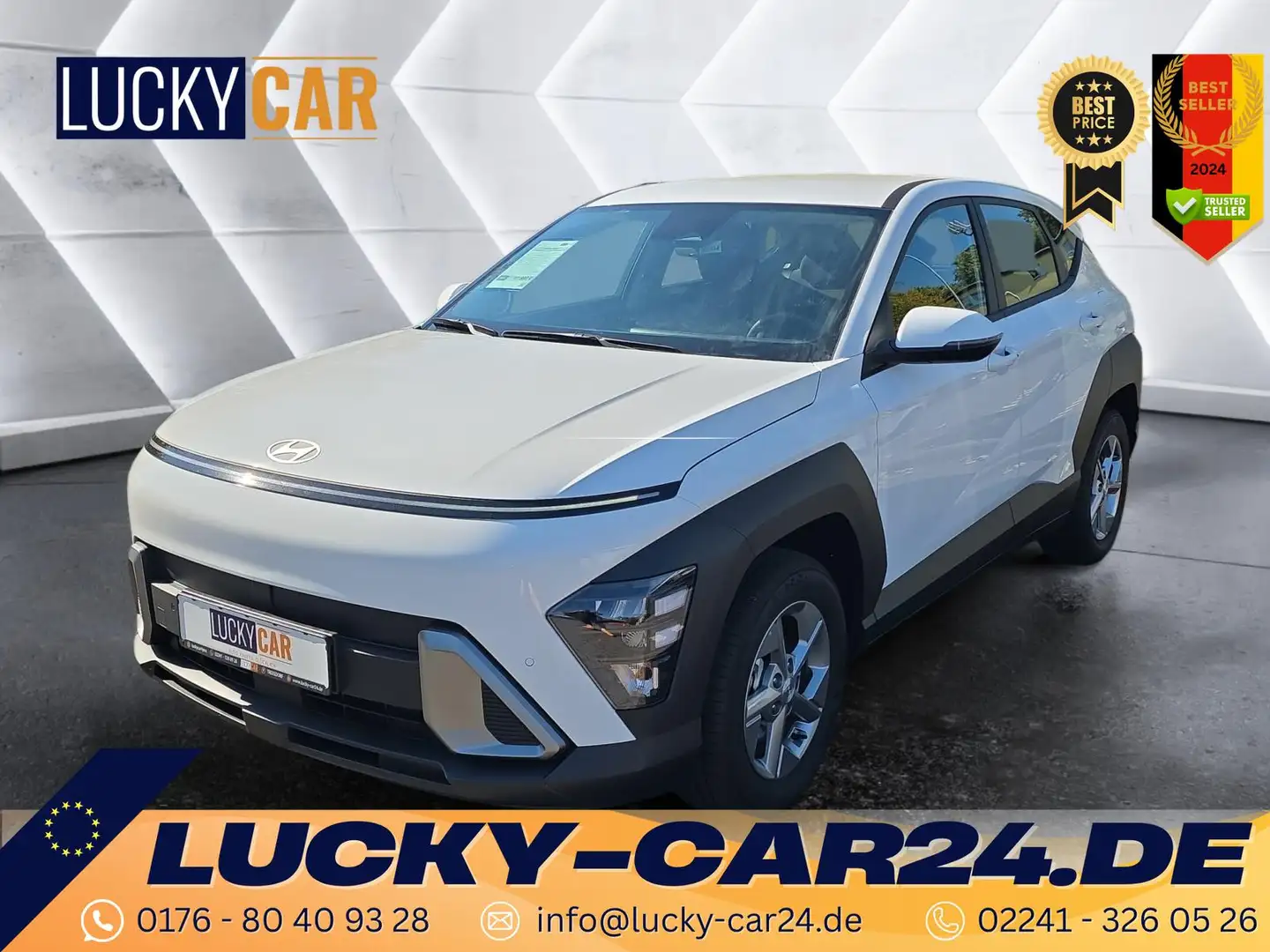 Hyundai KONA Smart Technologie 1,6 T-GDI DCT7 110KW Navi 1.6... Weiß - 1