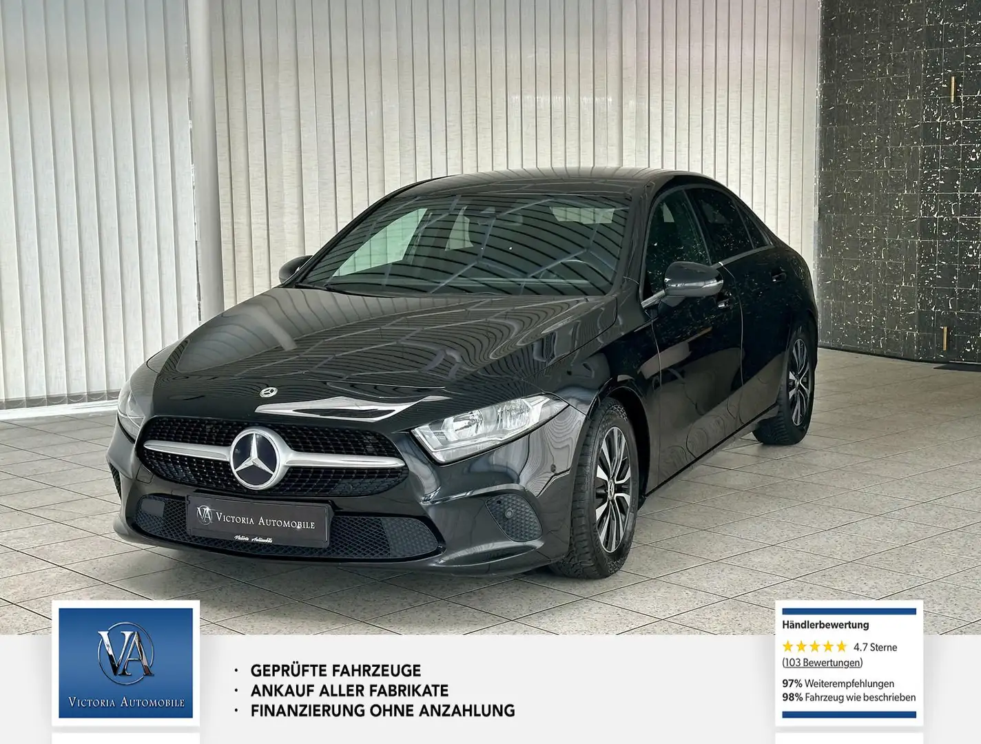 Mercedes-Benz A 180 d Style 1 Hand. Scheckheft, TÜV neu, Service neu, Black - 1