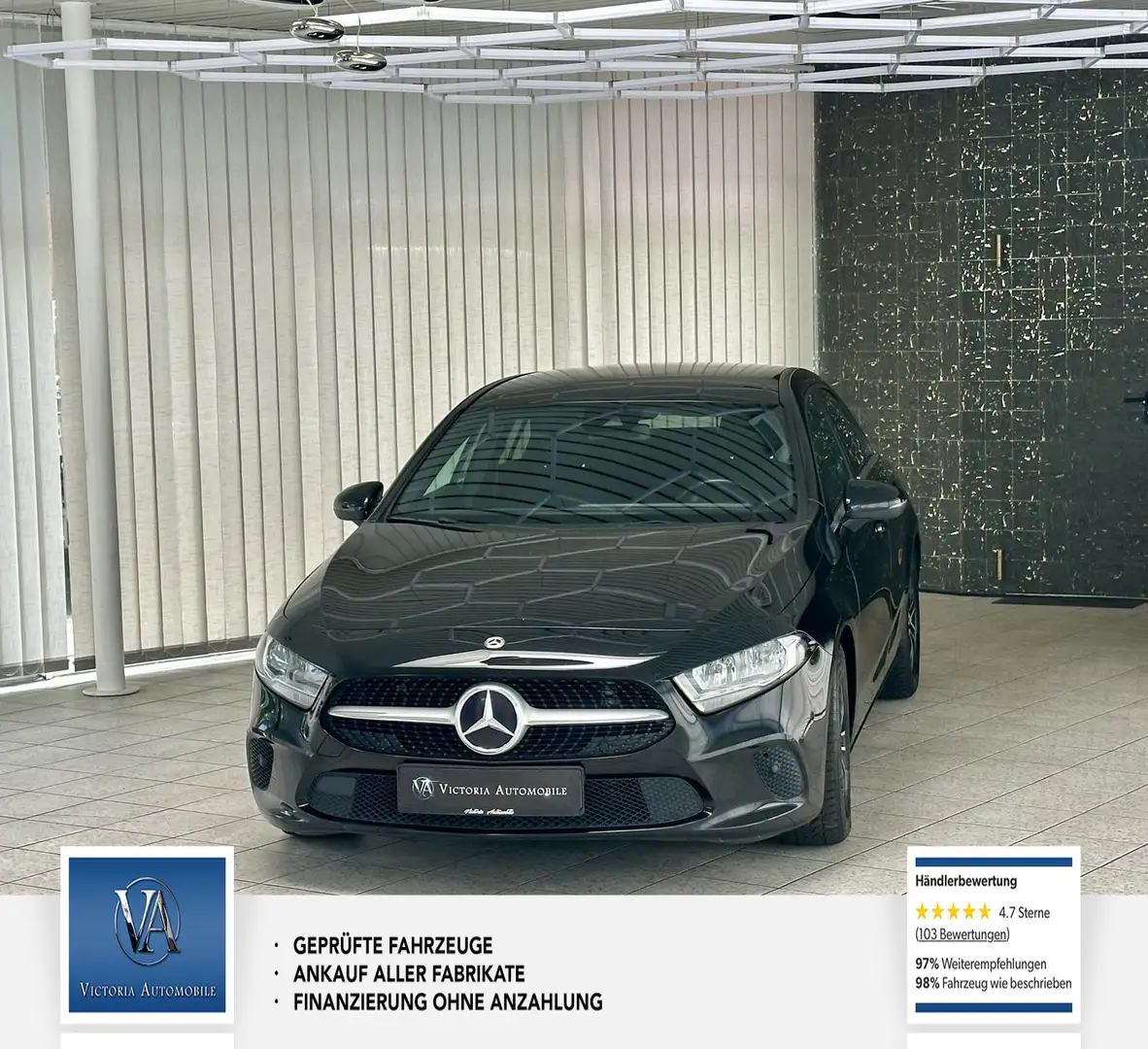 Mercedes-Benz A 180 d Style 1 Hand. Scheckheft, TÜV neu, Service neu, Black - 2