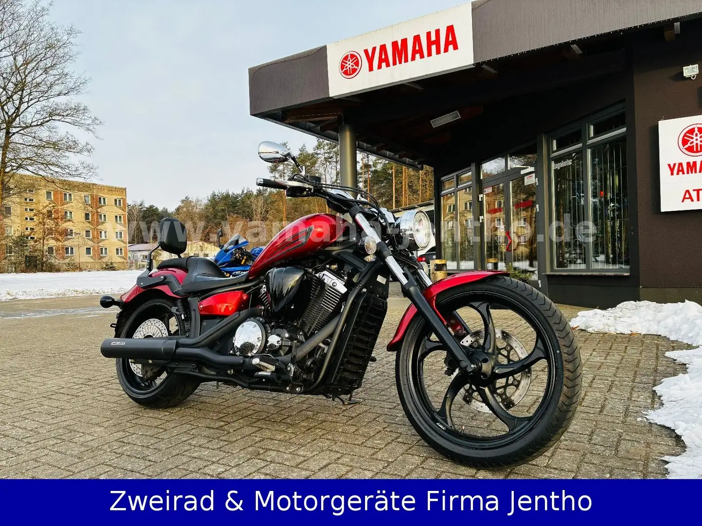 Yamaha XVS 1300 Custom Chopper Rojo - 1