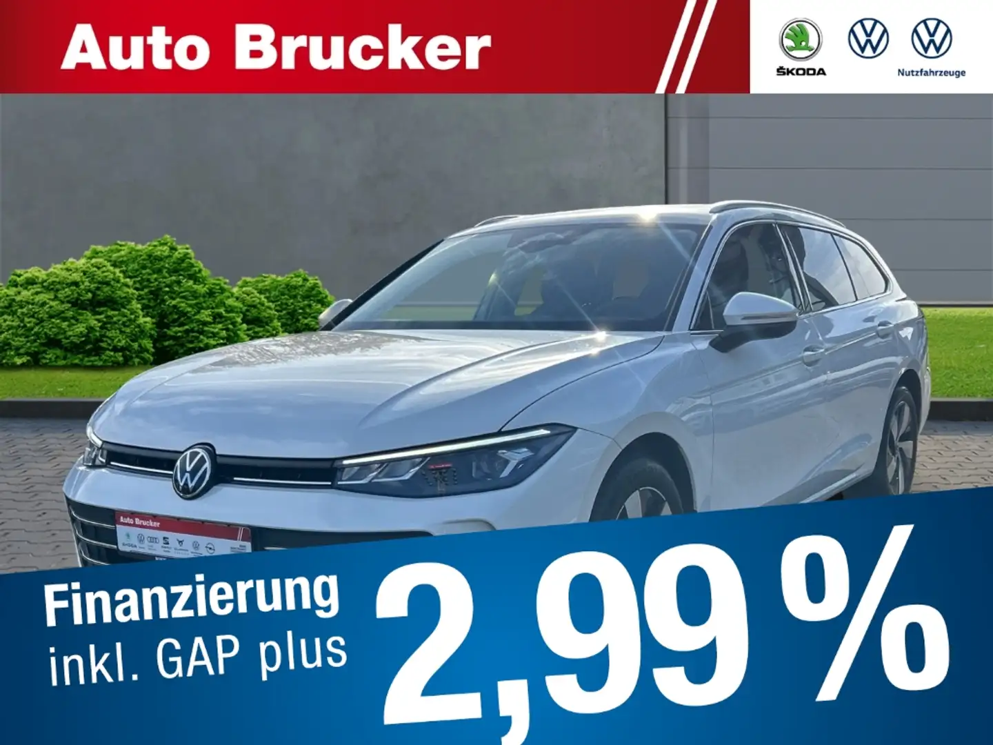 Volkswagen Passat Var. 2.0 TDI Business+LED+AHK+Navi+3-Zonen-Klima+S Weiß - 1