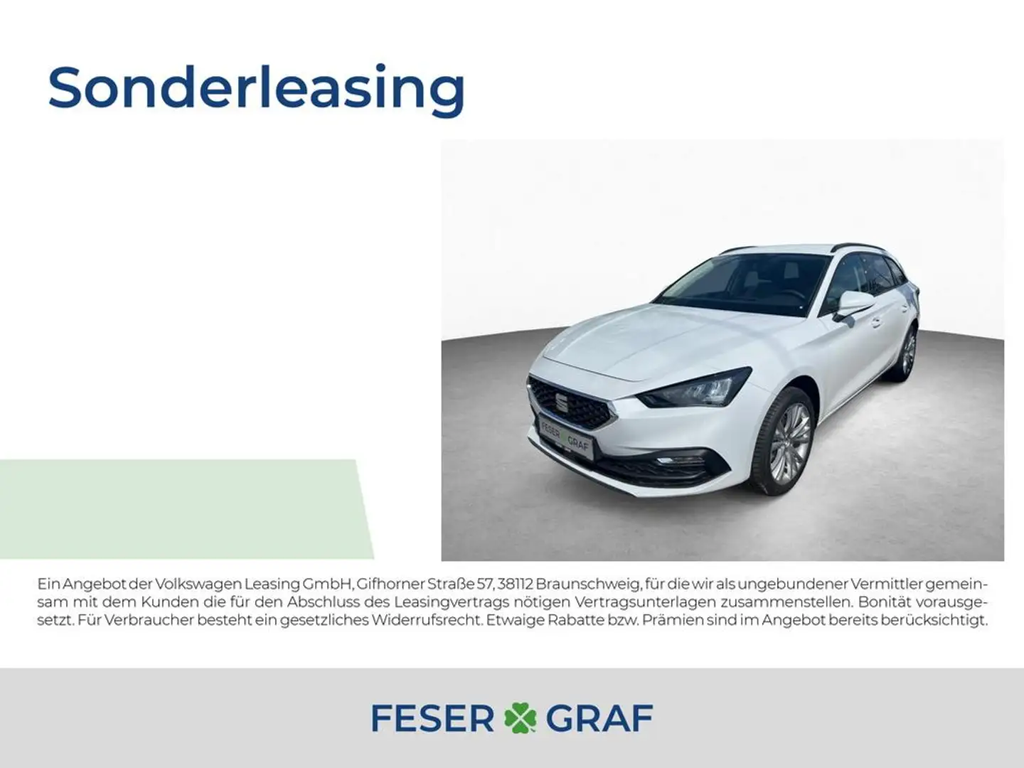 SEAT Leon Sportstourer STYLE 1.5 eTSI DSG 17" SHZ CLIMA FULL Weiß - 1