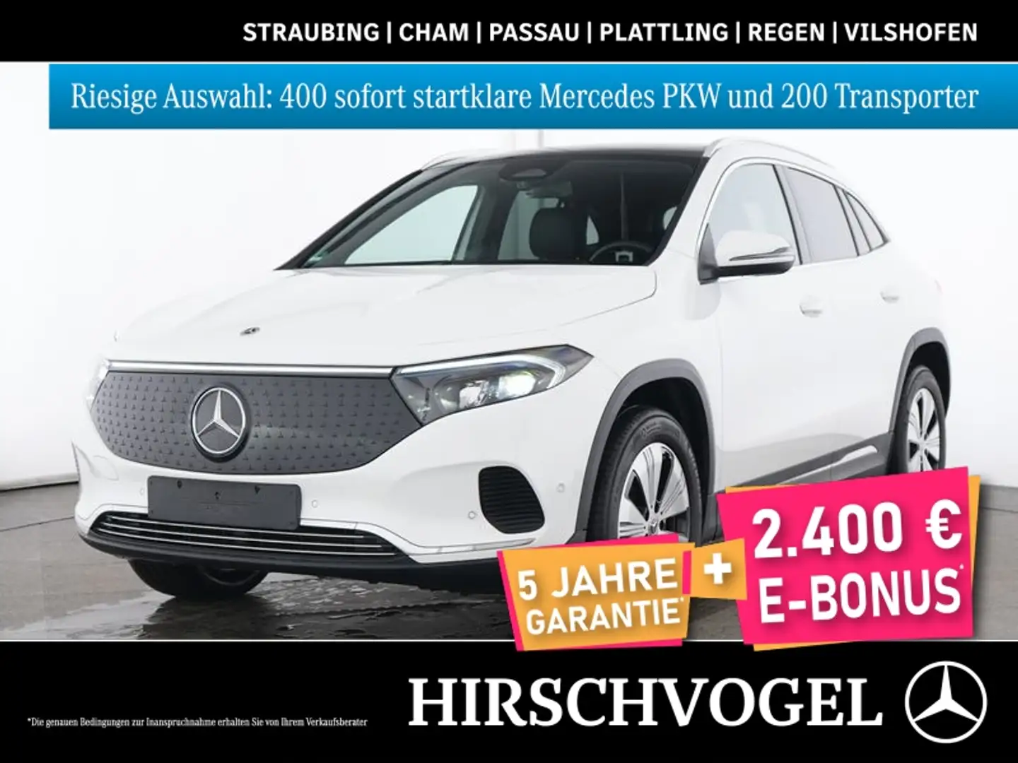 Mercedes-Benz EQA 300 4M Progressive+Pano+MBUX+Navi-Pr+LED+Kam Weiß - 1