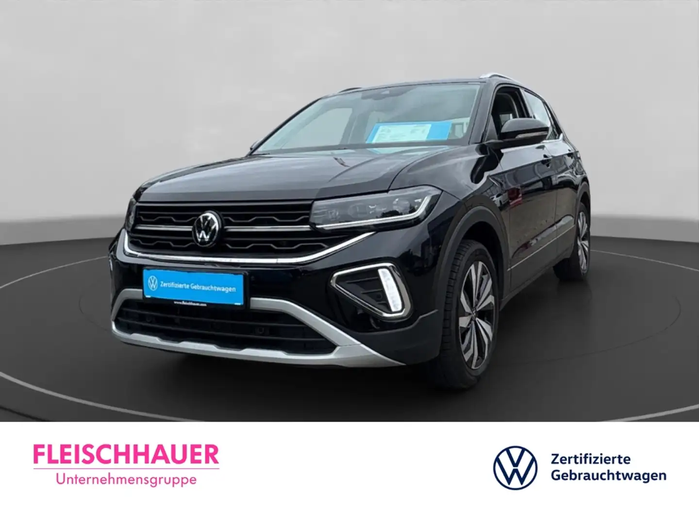 Volkswagen T-Cross 1.0 TSI Style LED+DC+NAVI+CARPLAY+ACC+SHZ+ Schwarz - 1