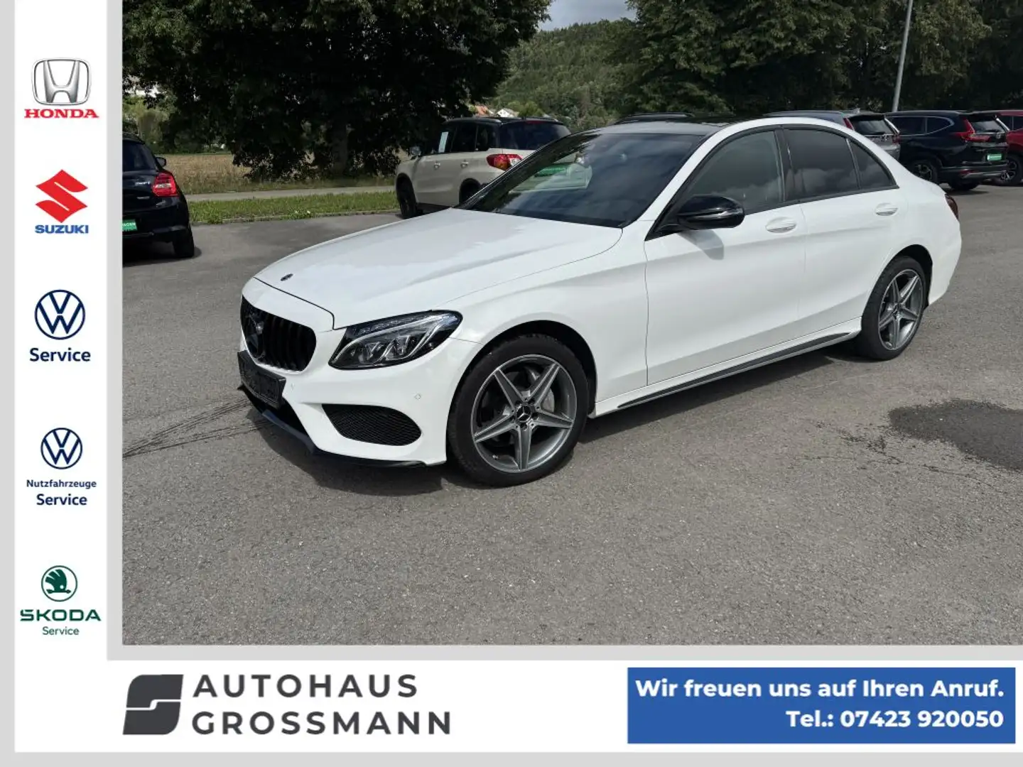 Mercedes-Benz C 200 4Matic 9G-TRONIC AMG Line Pano Blanco - 1