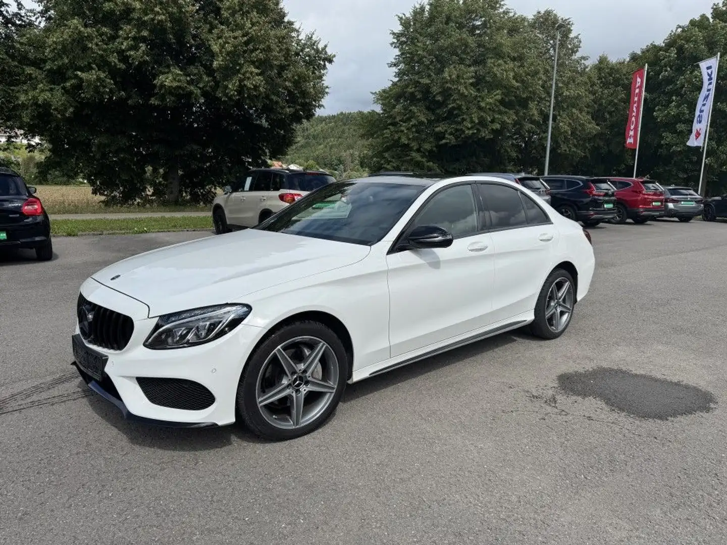 Mercedes-Benz C 200 4Matic 9G-TRONIC AMG Line Pano Blanco - 2