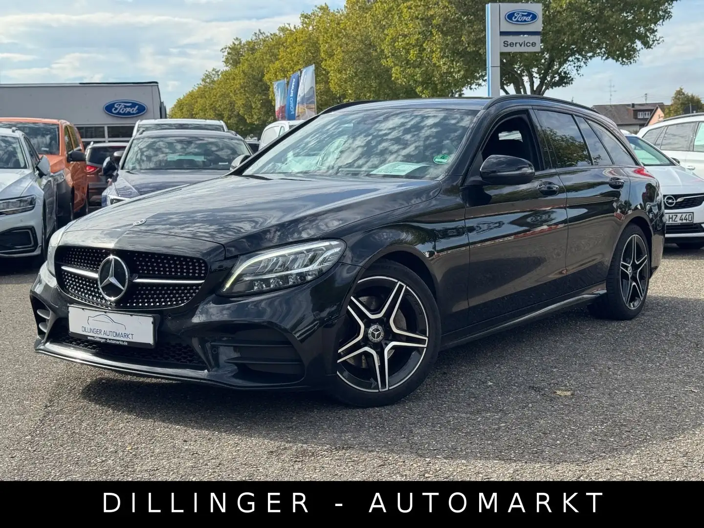 Mercedes-Benz C 220 d 9GTro 2x AMG Line LED 194ps AHK Distronic Schwarz - 1