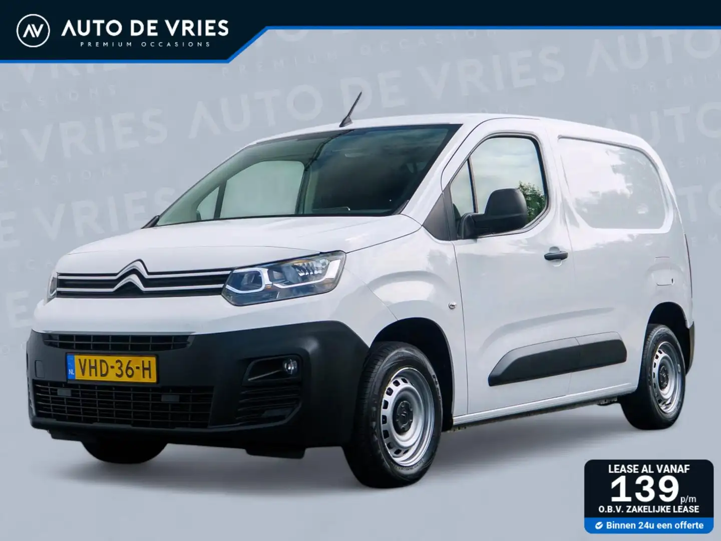 Citroen Berlingo bestel 1.5 BlueHDI Club | Airco | Carplay | PDC | Wit - 1