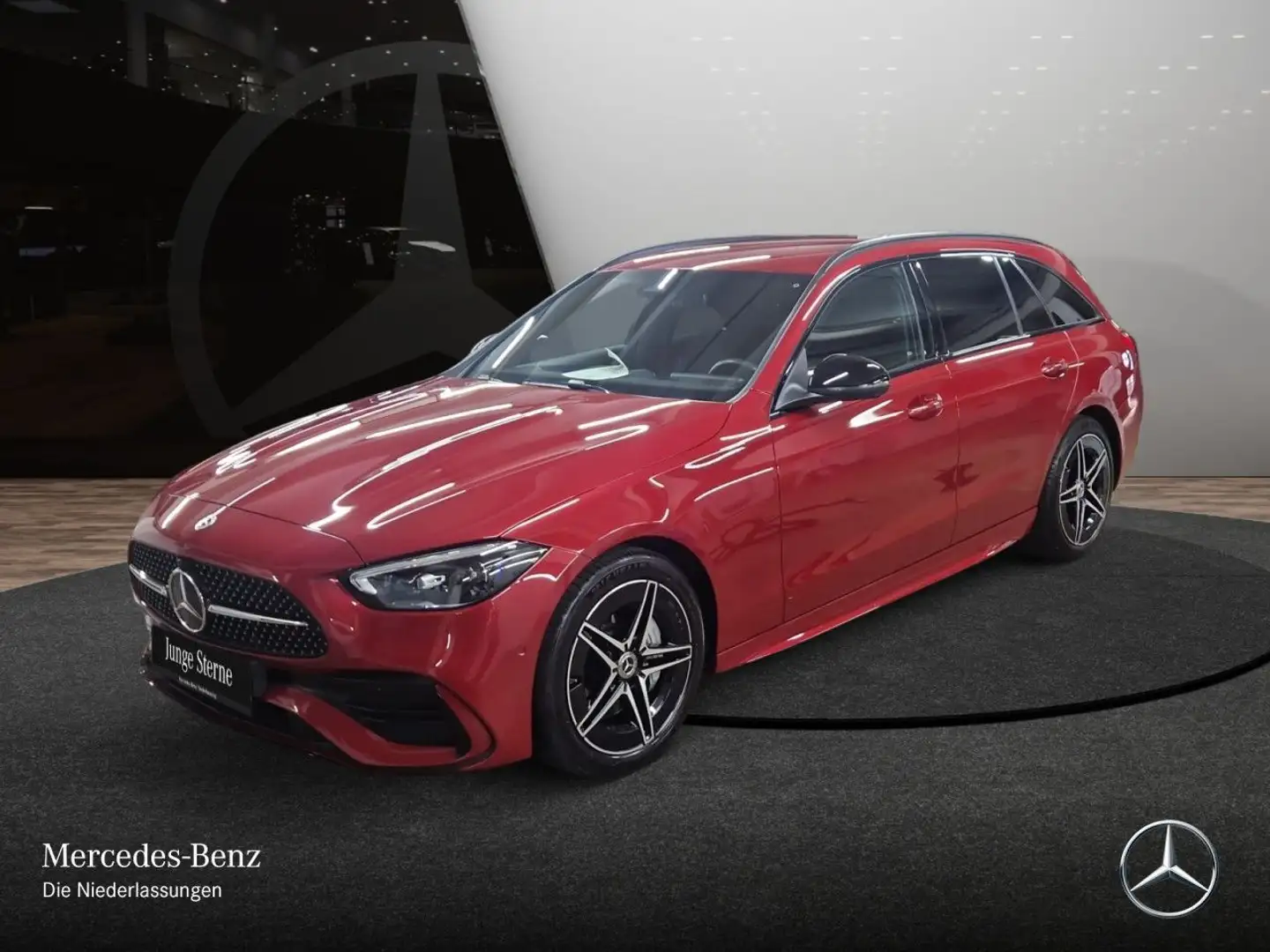 Mercedes-Benz C 300 d T AMG+NIGHT+360+TOTW+KEYLESS+9G Rot - 2