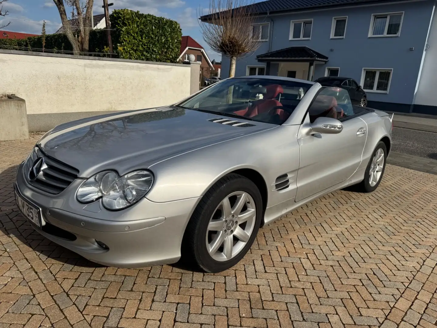Mercedes-Benz SLR SL Roadster SL 350 Leder rot- Command Plateado - 1