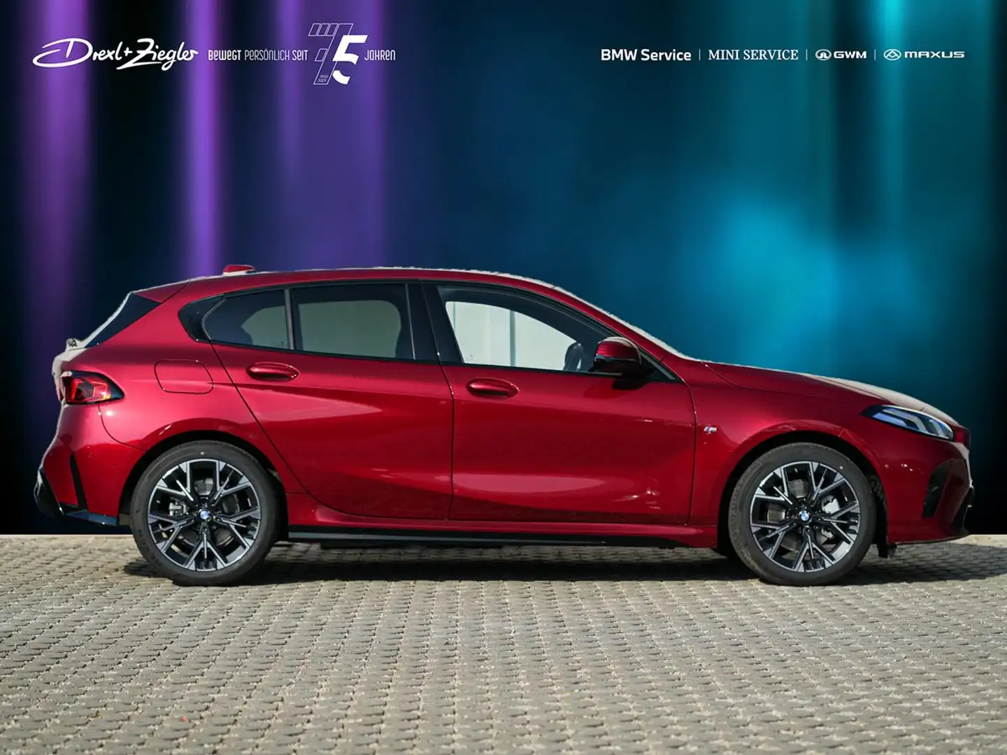 BMW 120 M Sport SHZ DrAsst Navi Klima S-Glas ParkAss Rot - 2