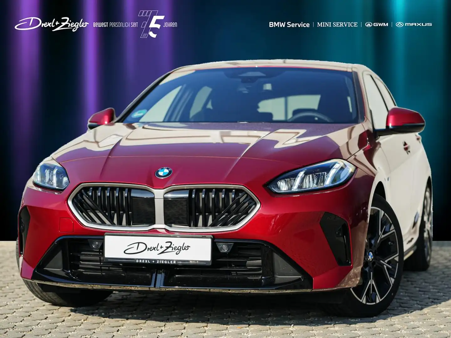 BMW 120 M Sport SHZ DrAsst Navi Klima S-Glas ParkAss Rot - 1