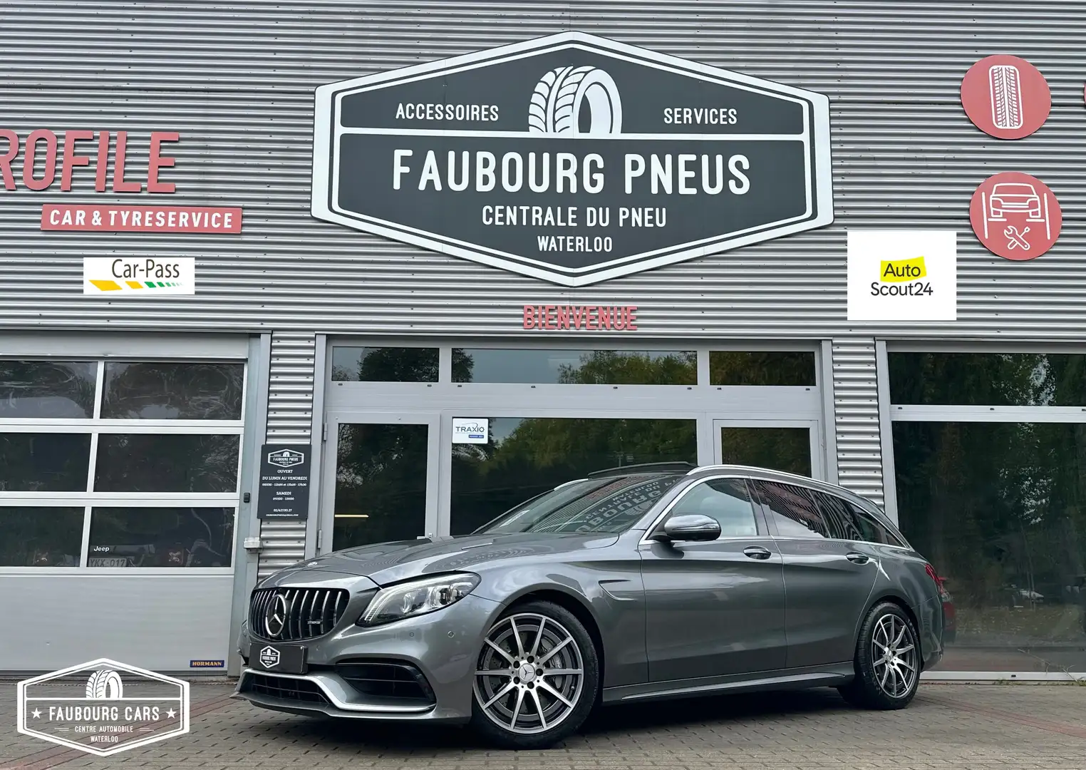Mercedes-Benz C 63 AMG *FULL-MB-SERVICE*BURMESTER*CAMERA-360°*CAR-PLAY Gris - 1