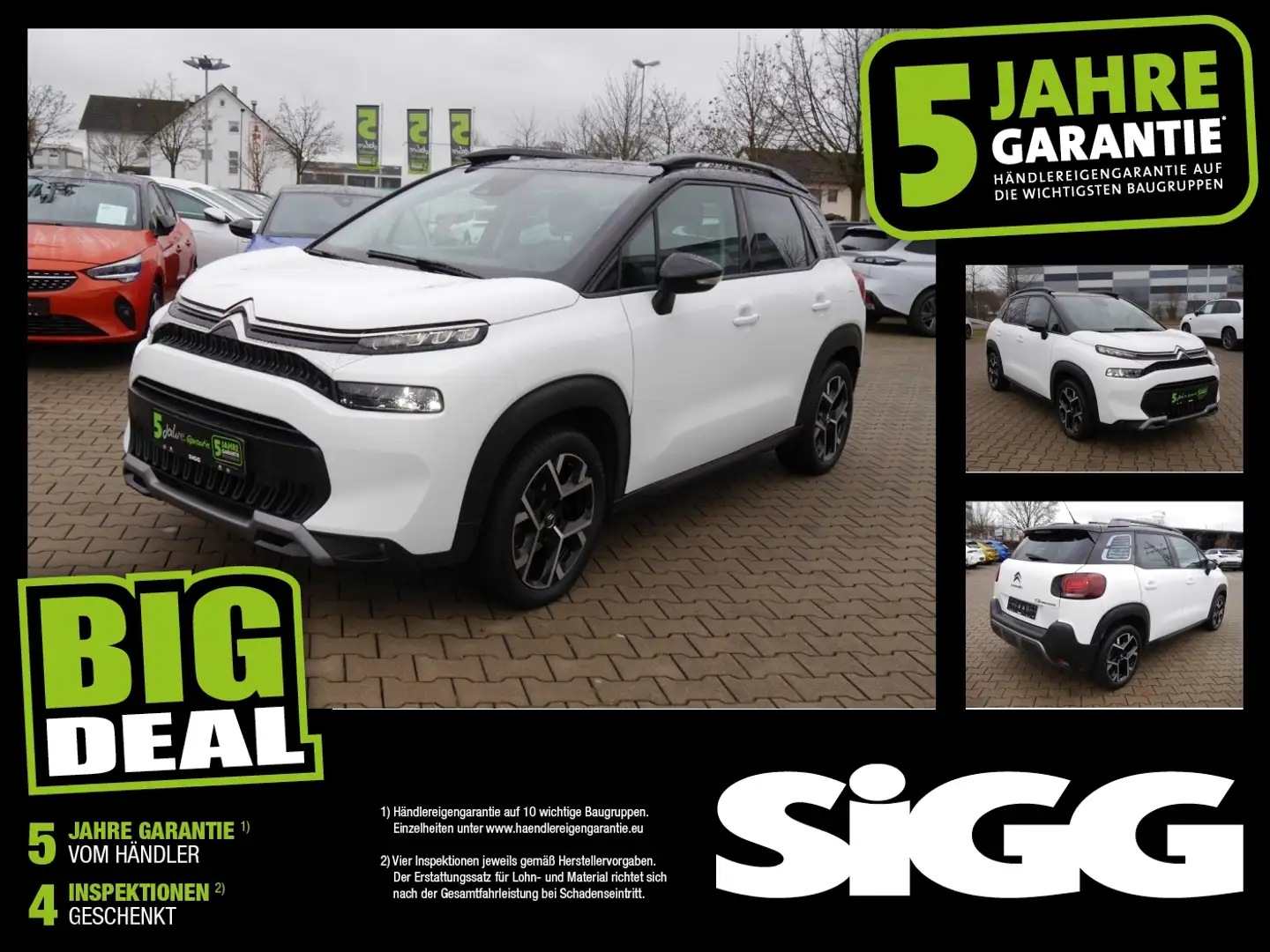 Citroen C3 Aircross 1.2 PDC Rückfahrkamera Weiß - 1