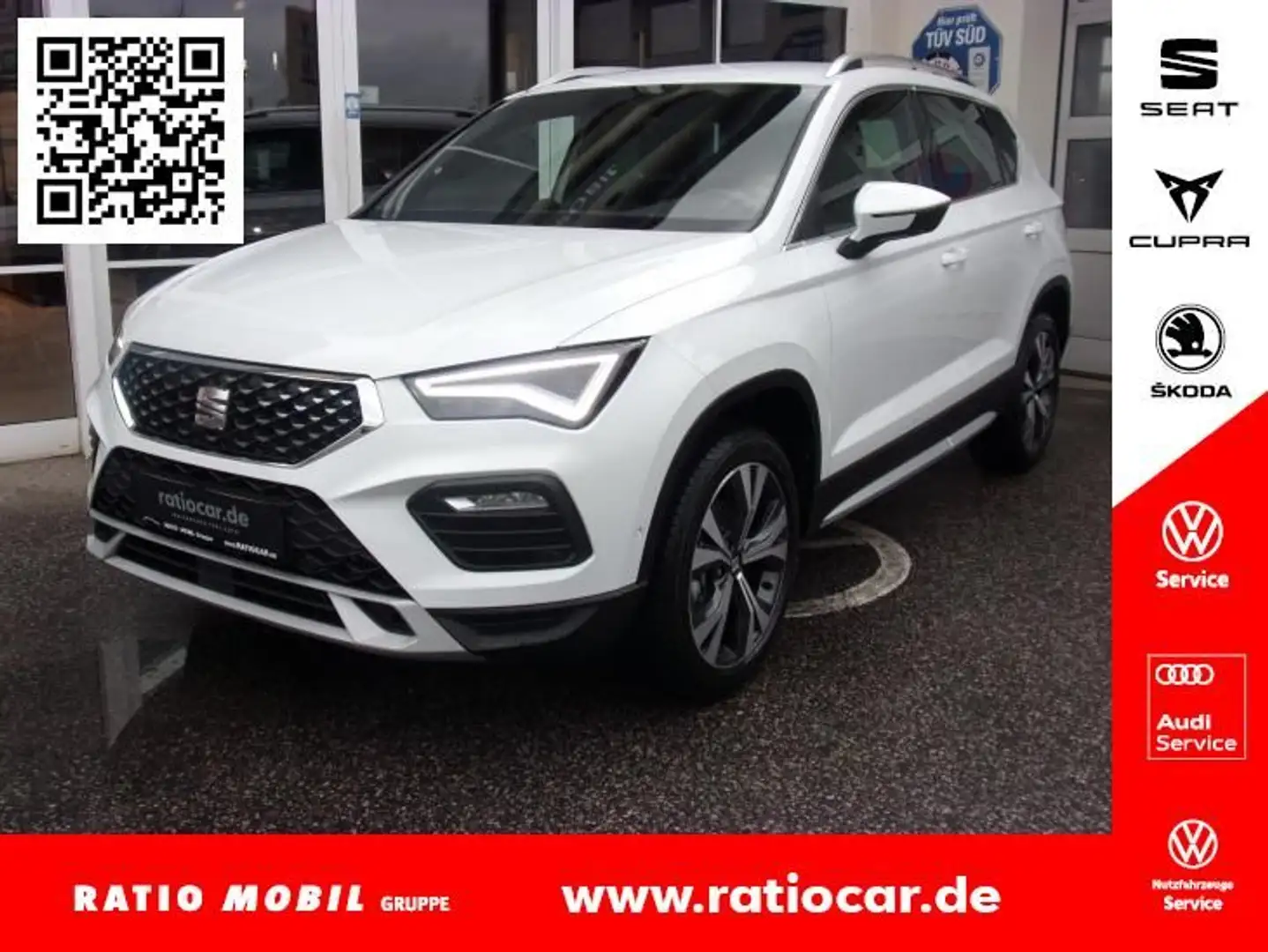 SEAT Ateca ATECA XPERIENCE 1.5 TSI DSG NAVI AHZV SITZH. EPH Weiß - 1