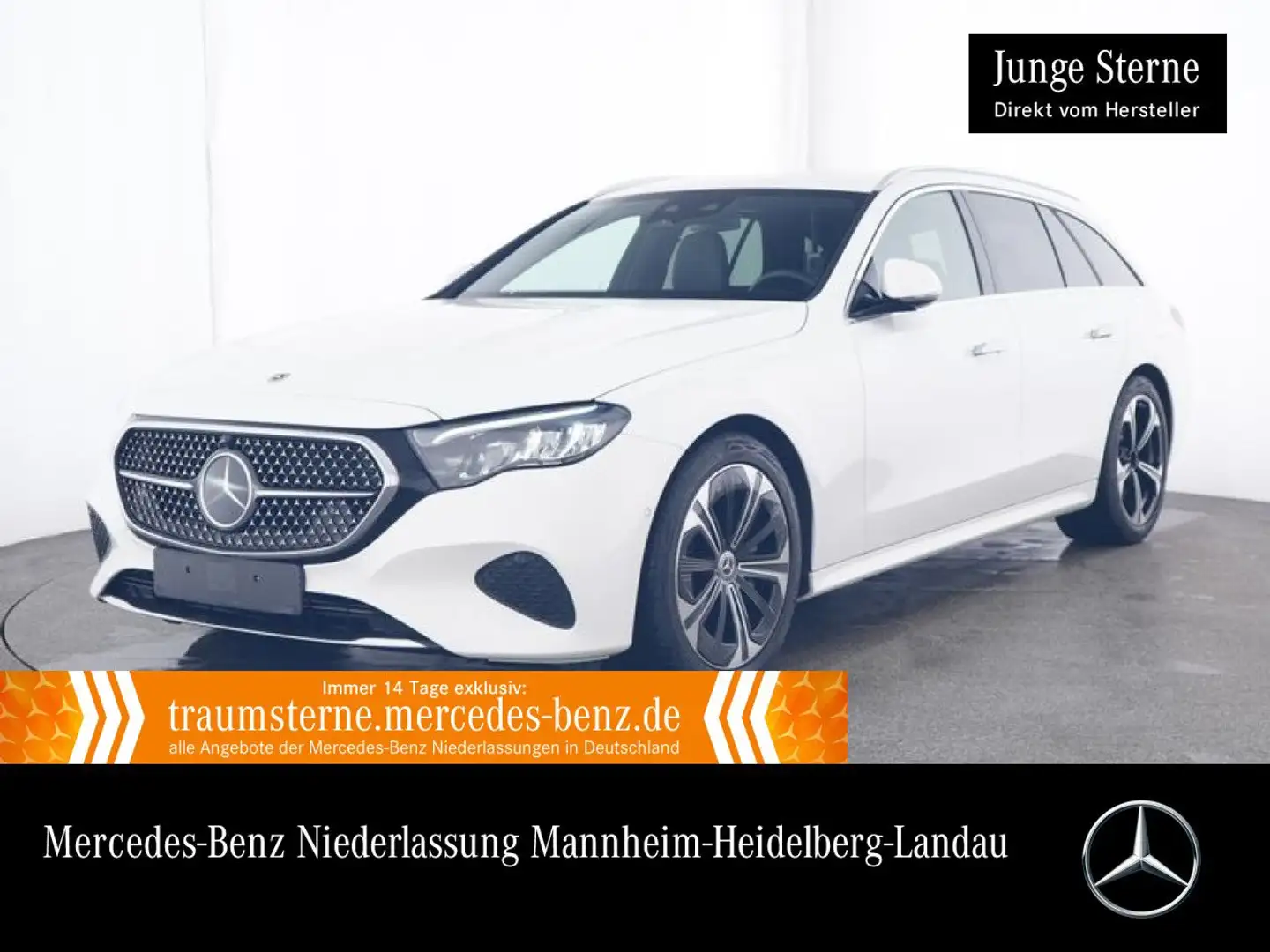 Mercedes-Benz E 300 de T 4M Avantgarde Fahrass Distr. LED AHK 9G Weiß - 1