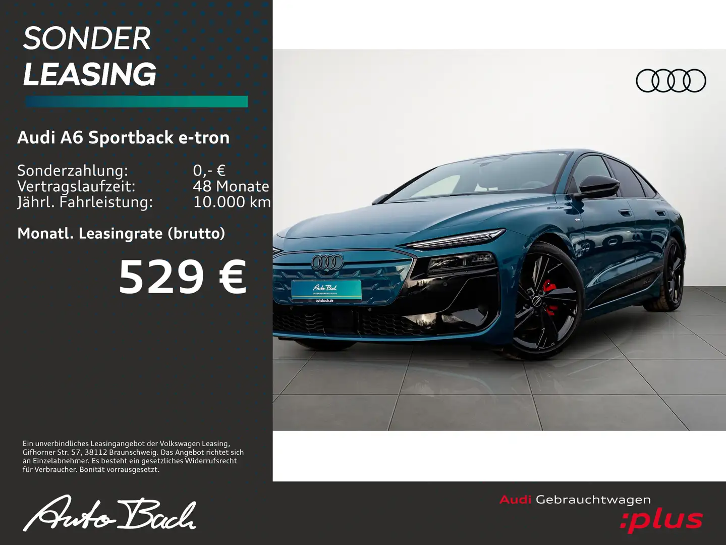 Audi A6 e-tron S line Navi LED HuD ACC AHK Blau - 2