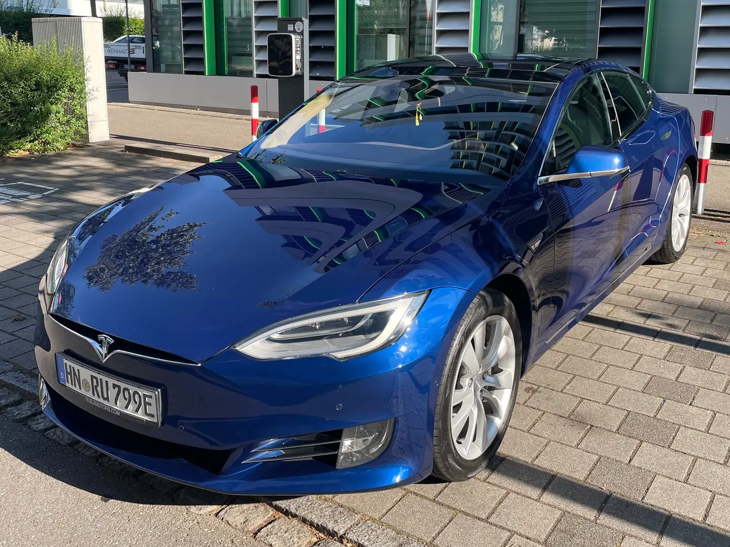 Tesla Model S Model S 90D Allradantrieb,kein free Supercharging Bleu - 1
