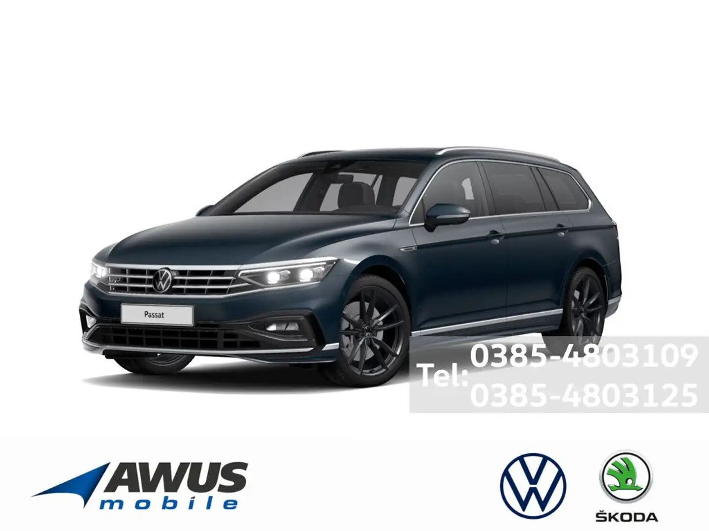 Volkswagen Passat Variant 2.0TSI DSG 4Motion Elegance AHK Blau - 1