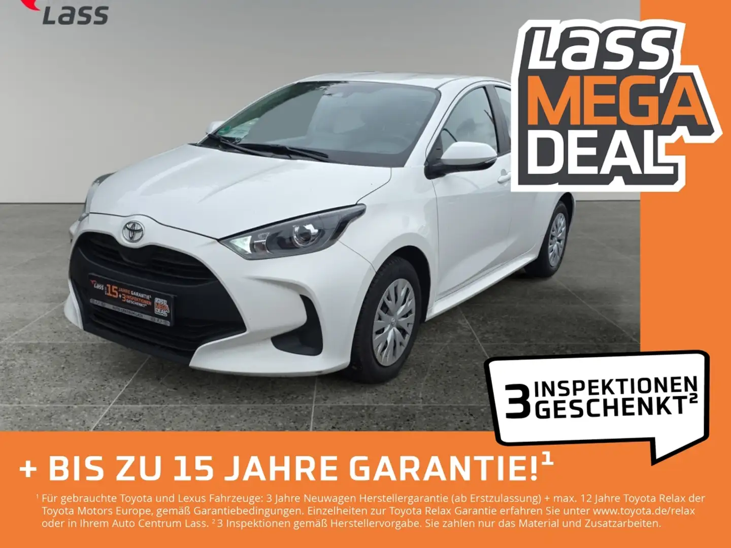 Toyota Yaris 1.0 Comfort FLA SpurH Navi ACC KAM White - 1