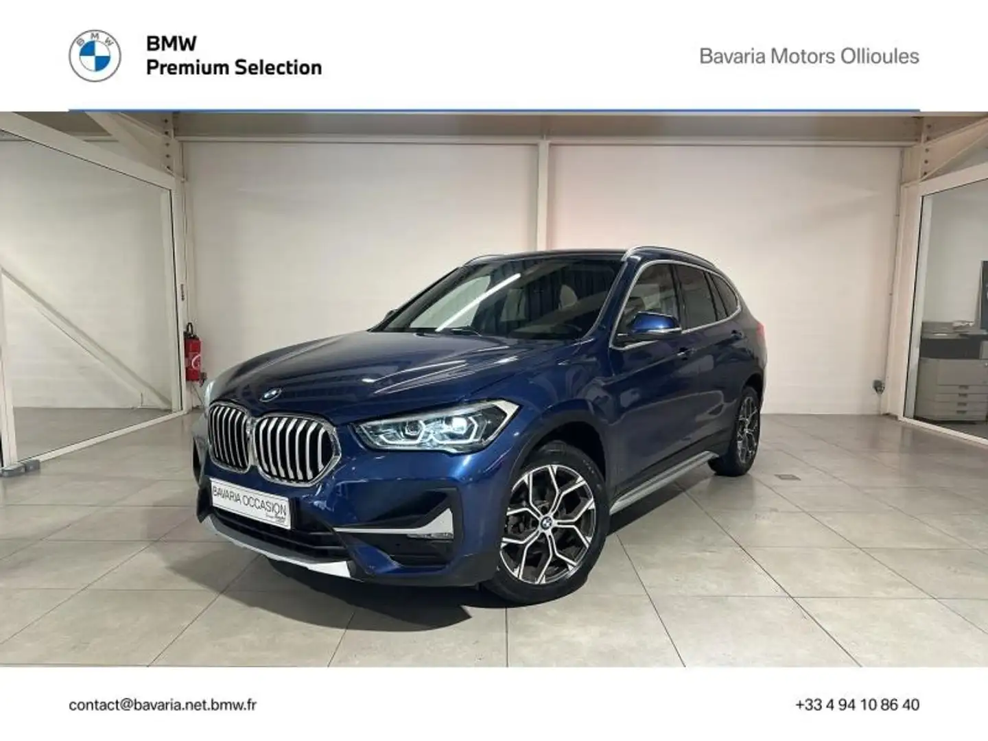 BMW X1 sDrive16dA 116ch xLine DKG7 Bleu - 1