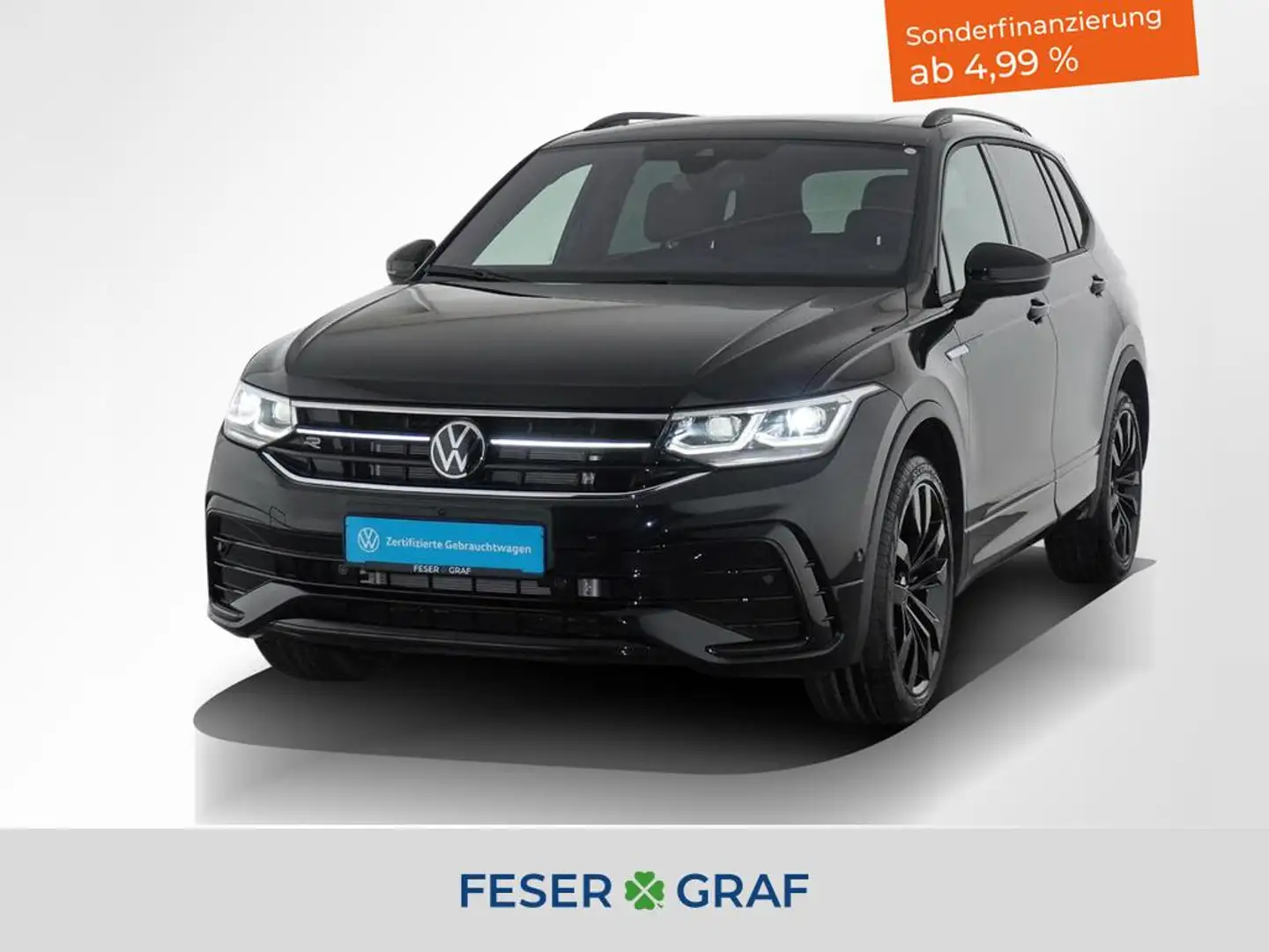 Volkswagen Tiguan Allspace TDI R-Line BlackStyle 4x4 AHK Schwarz - 1