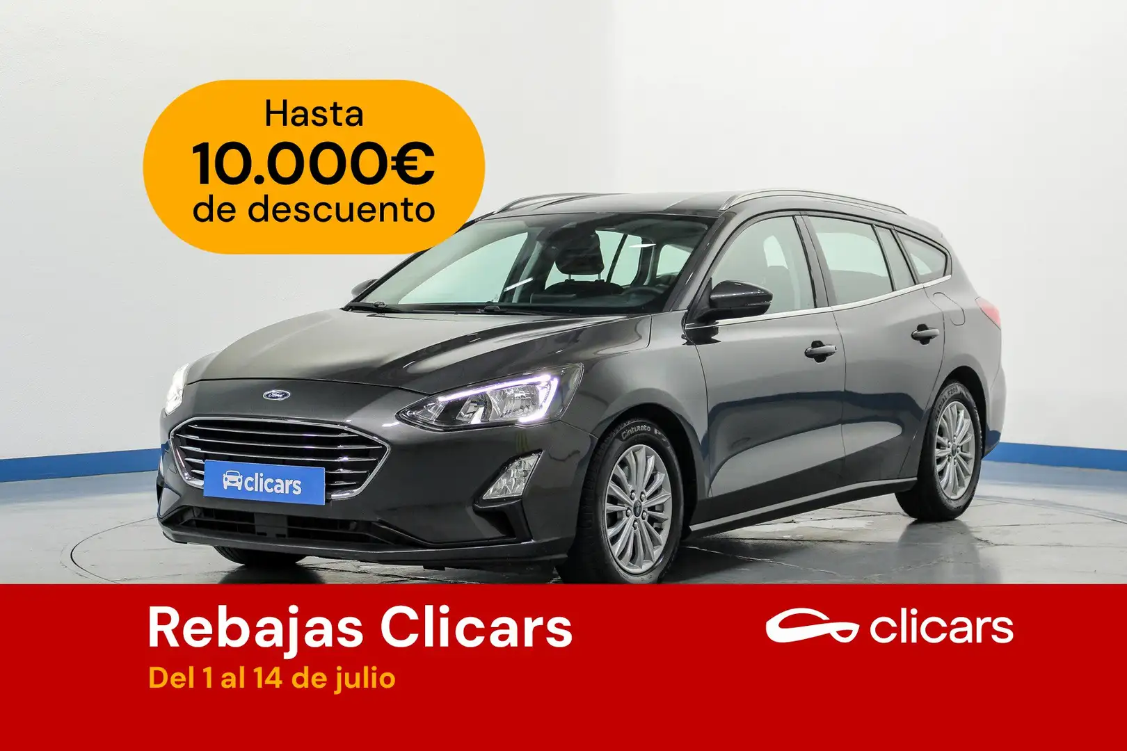 Ford Focus Sportbreak 1.0 Ecoboost Titanium Gris - 1