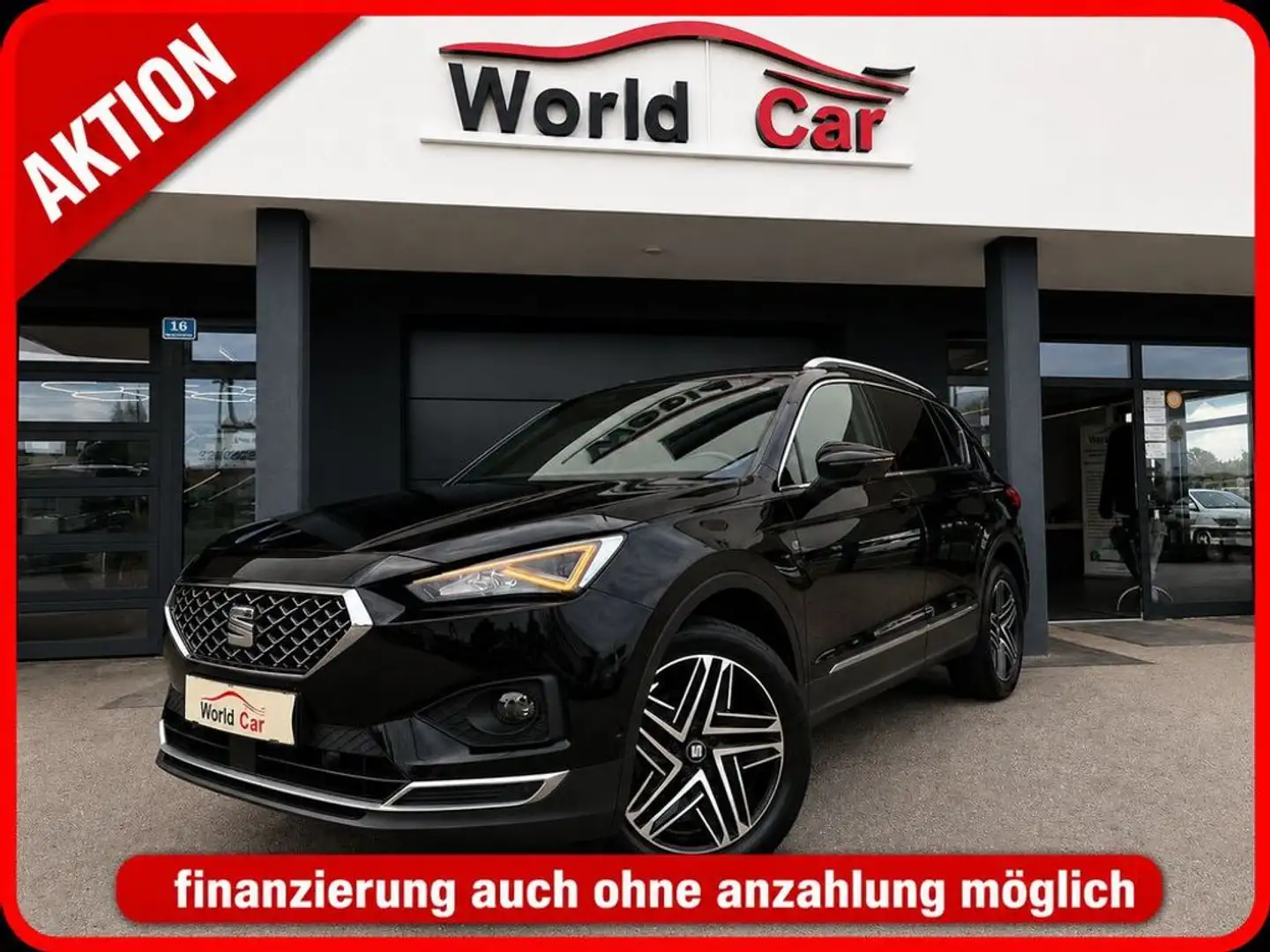 SEAT Tarraco 2,0 TDI Xcellence DSG 4Drive Pano-Standhei Schwarz - 1