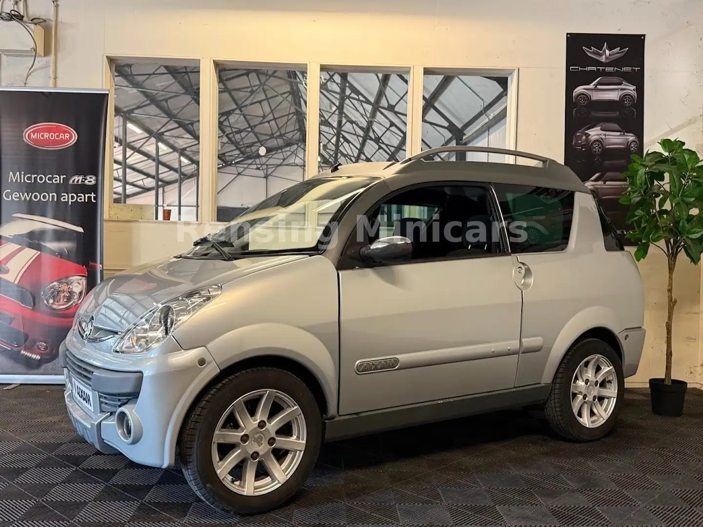 Aixam Crossline XXL Koffer Mopedauto Microcar 45 KM Silber - 1