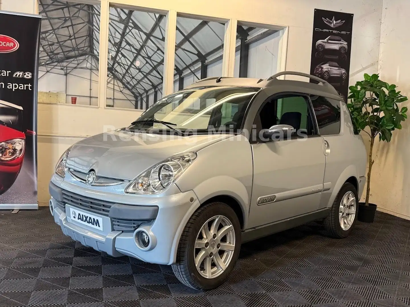 Aixam Crossline XXL Koffer Mopedauto Microcar 45 KM Silber - 2