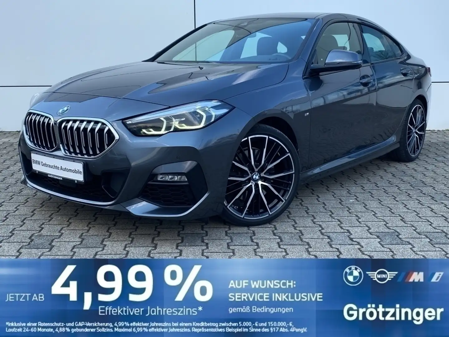 BMW 220 d Gran Coupé M Sport AUT+PDC+SHZ+Tempomat+DAB Grau - 1