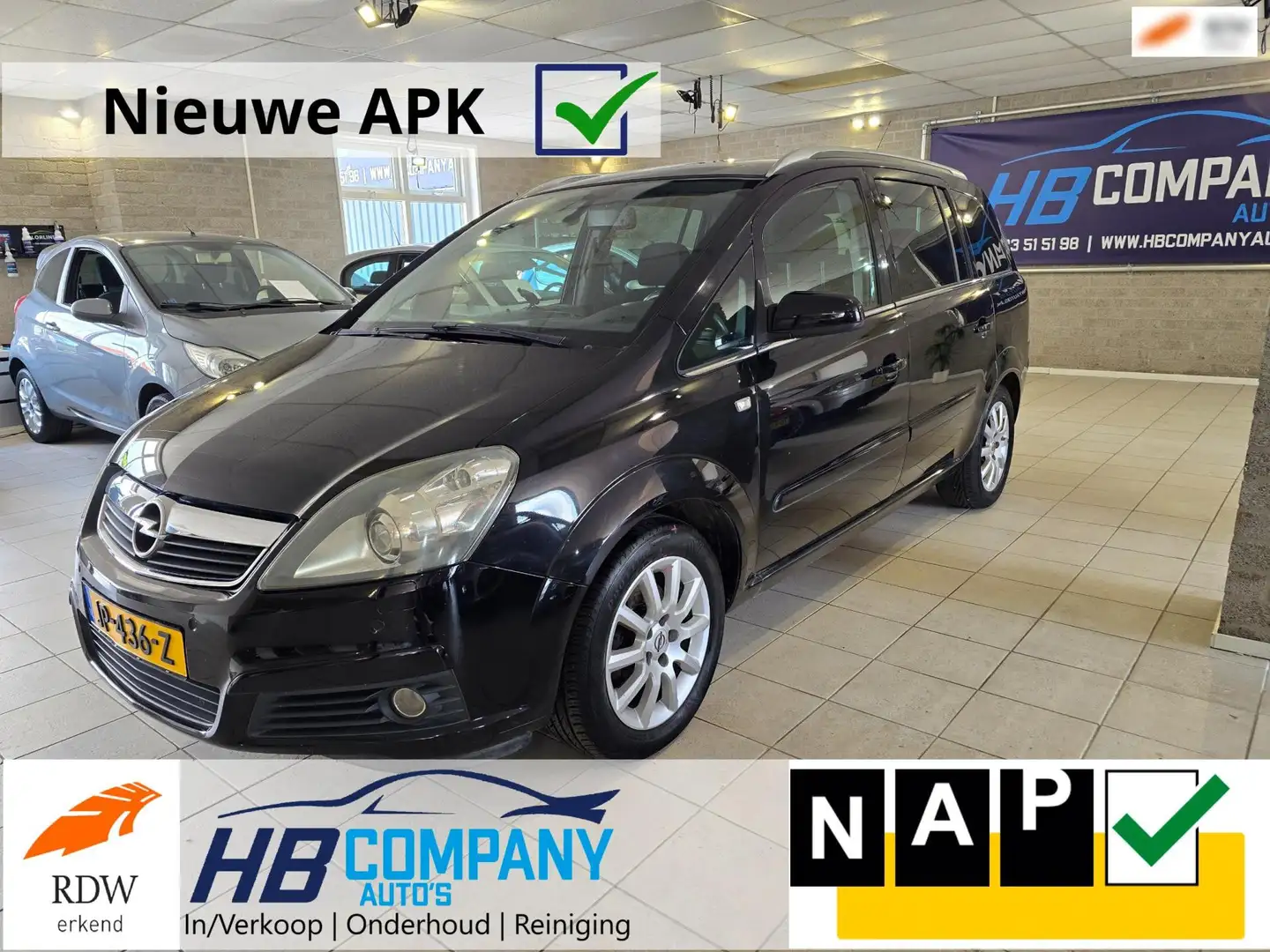 Opel Zafira 1.8 Business 7 Persoons | Stoelverwarming | Airco Zwart - 1