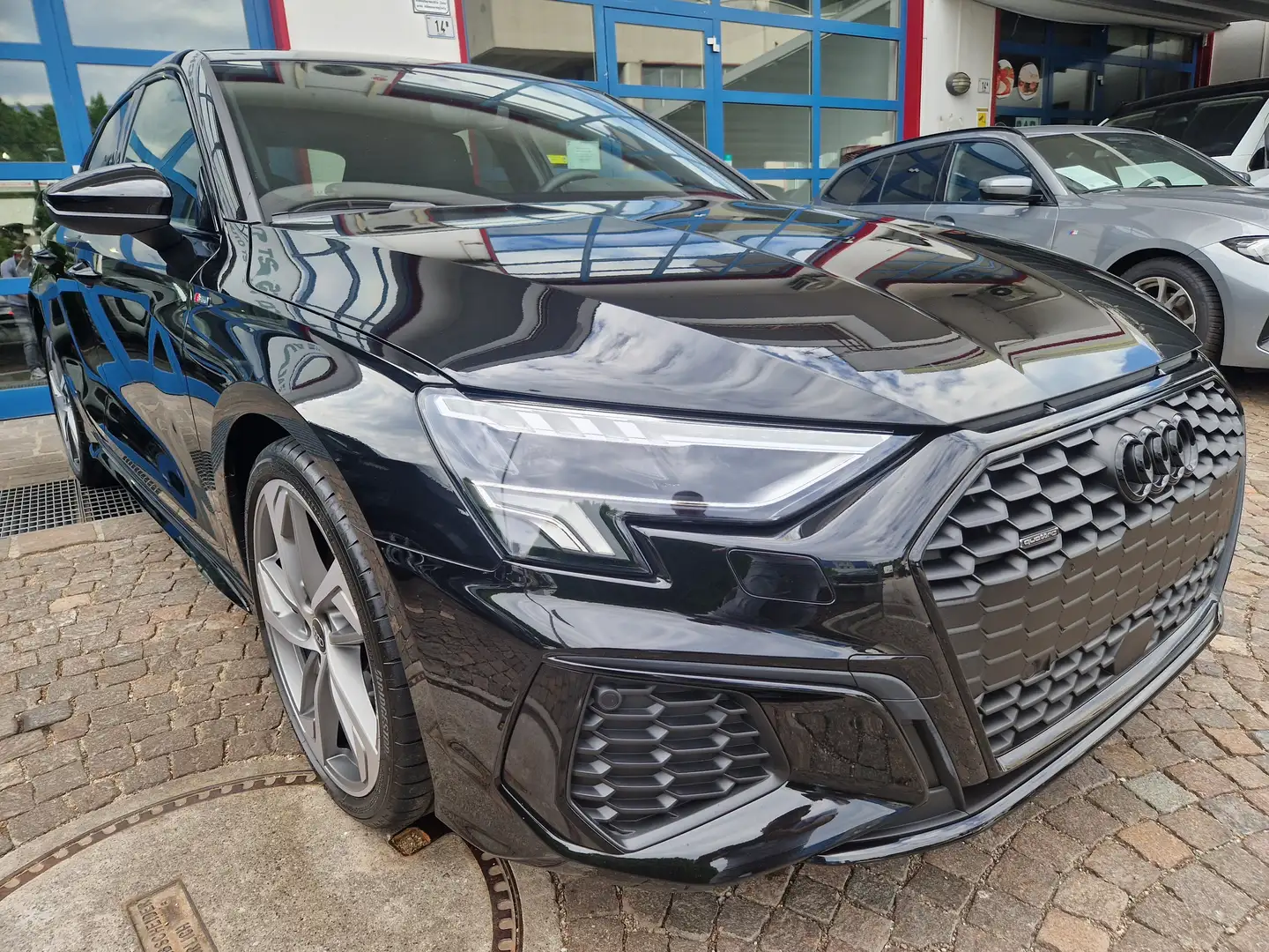 Audi A3 SPB 40TFSI190Cv quattro Str. S line VirCock HeadUp Nero - 2
