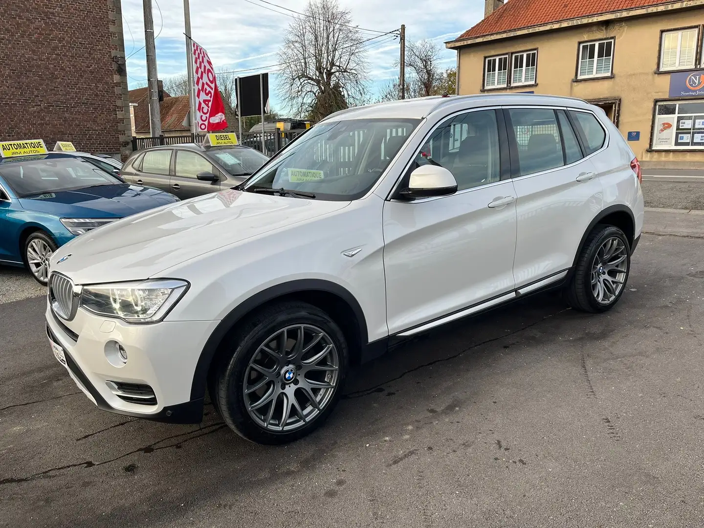 BMW X3 2.0d AUTOMATIQUE sDrive18d *GPS/XENON/CAPTEURS ** Blanc - 1