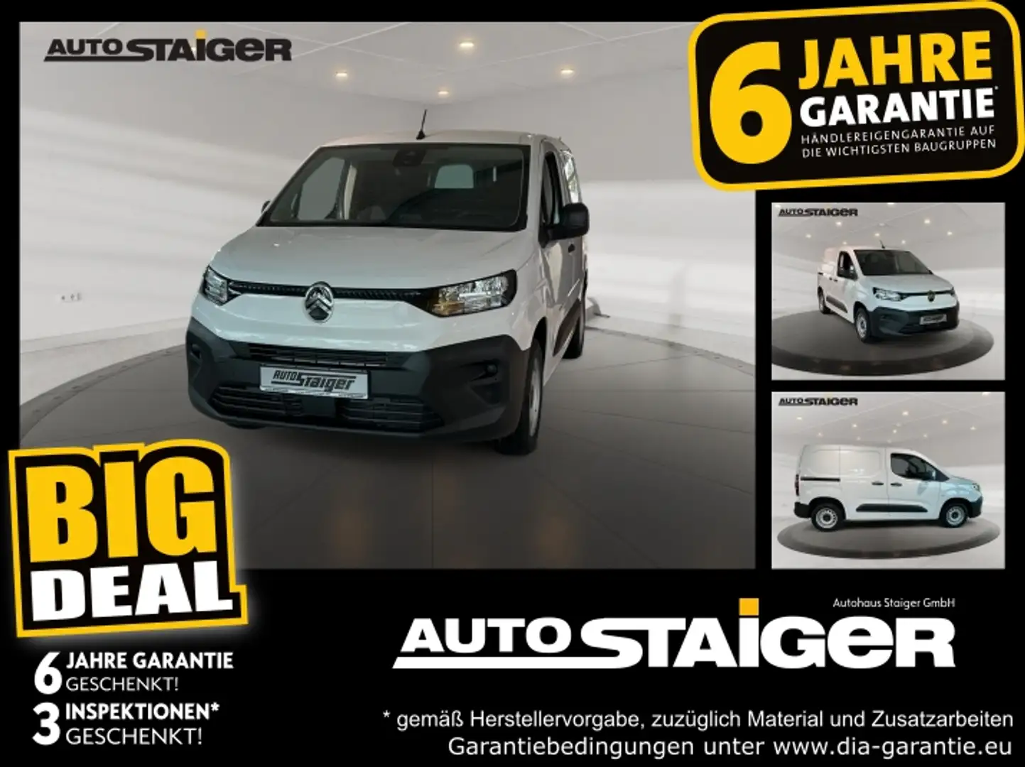 Citroen Berlingo Kasten PT 110 Trennwand, EPH Weiß - 1