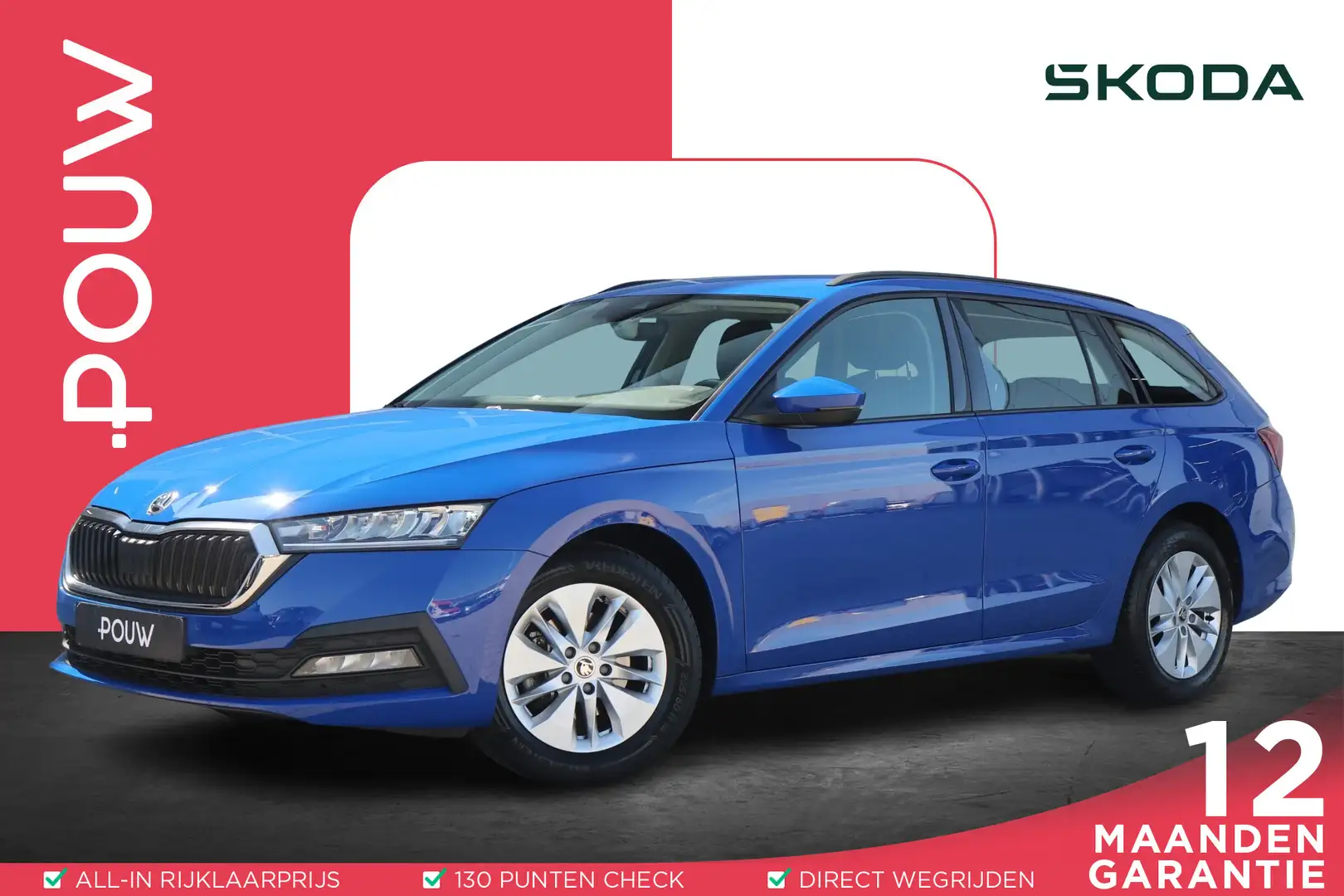 Skoda Octavia Combi 1.0 TSI 110pk Business Edition | Navigatie | Blau - 1