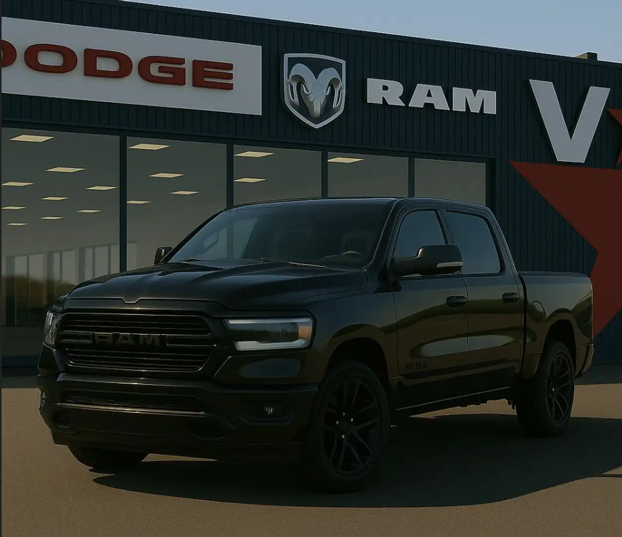 Dodge RAM Laramie Premium Night Edition 2025 – ALP/Cam 360°/ Zwart - 1