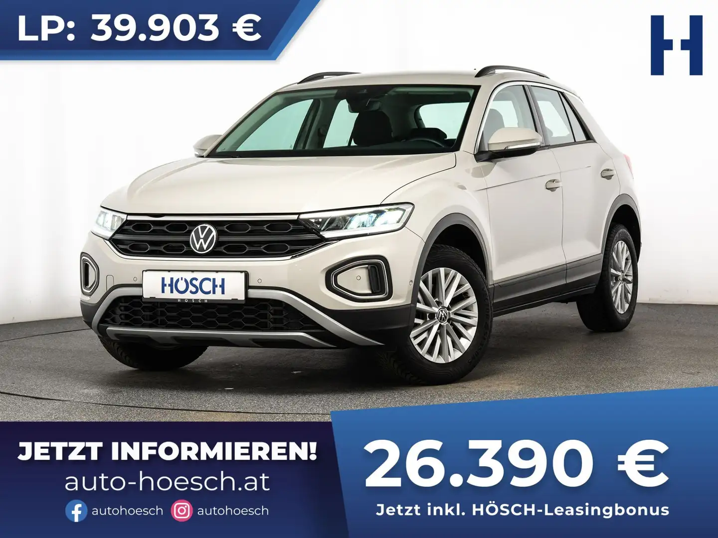 Volkswagen T-Roc Life TSI Aut. AHK WINTER NAV AKTIONSPREIS++ Gris - 1