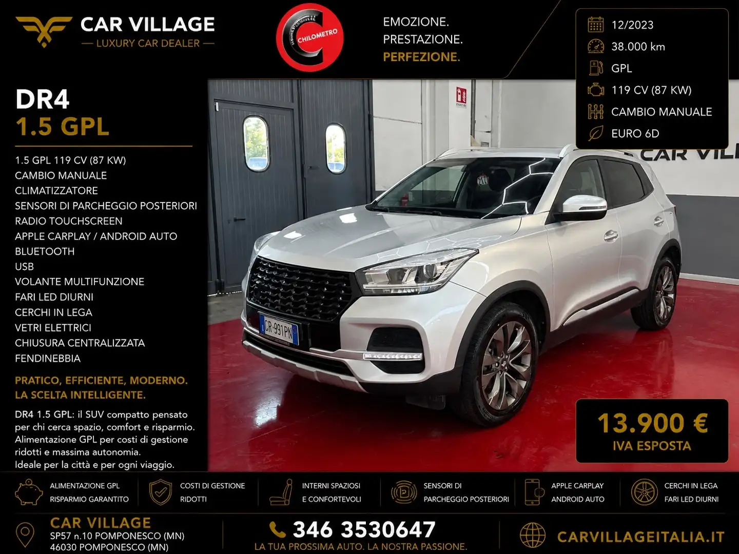 DR Automobiles DR4 dr 4.0 1.5 Bi-Fuel GPL Silber - 1