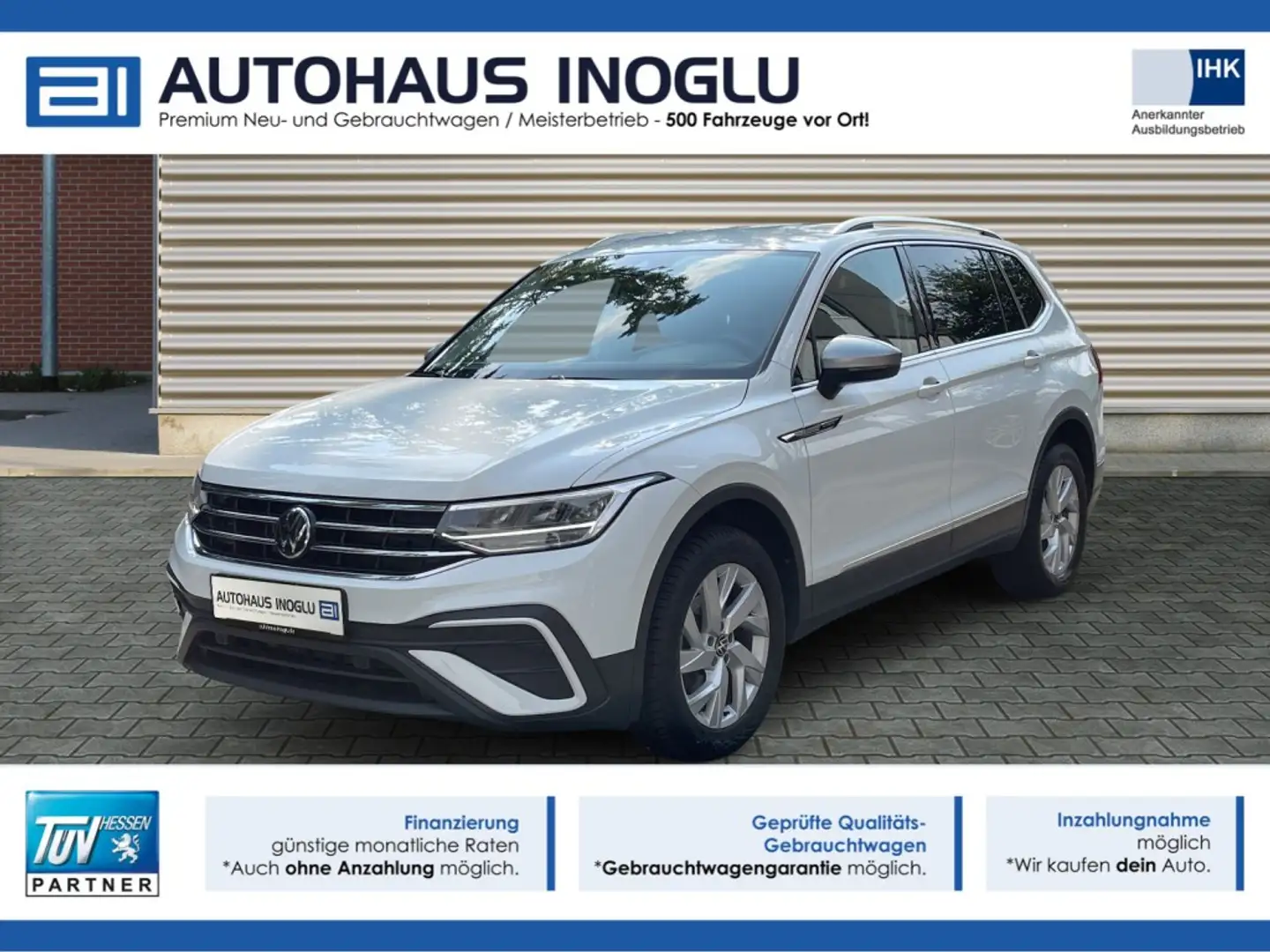 Volkswagen Tiguan Allspace 1.5 TSI Life DSG 7-Si-Navi+AHK+Lenk SHZ+LED+ Blanco - 1