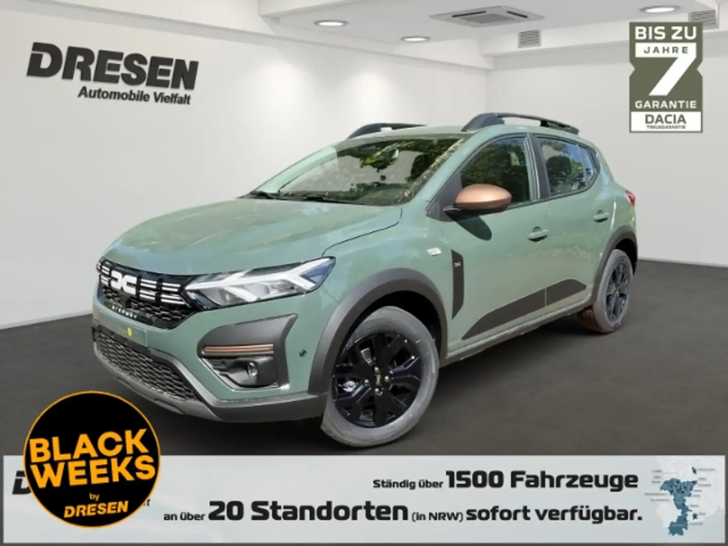 Dacia Sandero Stepway Extreme 1.0 TCe 110 SITZHEIZUNG NAVI TOTER Grün - 1