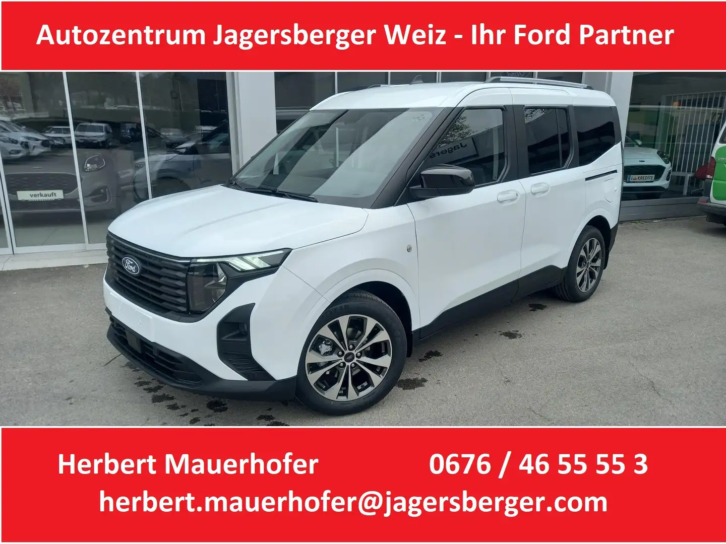 Ford Tourneo Courier 1,0 EcoBoost Titanium nur 274,-- mtl.* Weiß - 1