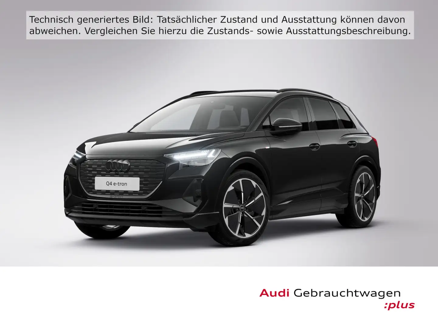 Audi Q4 e-tron 45 S line Edition AHK MATRIX ALCANTARA Schwarz - 1
