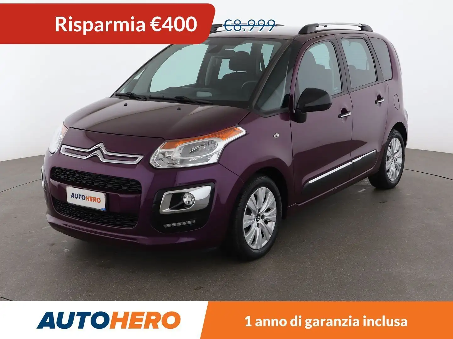 Citroen C3 Picasso 1.4 VTi Exclusive 95 CV Lilla - 1