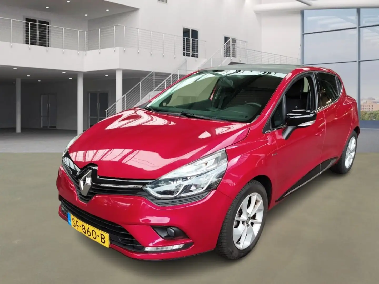 Renault Clio TURBO Ce LIMITED EDITION AIRCO/NAVI/LMV/PDC/CRUISE Rood - 2