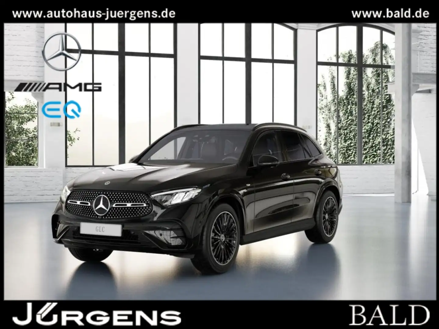 Mercedes-Benz GLC 300 de 4M AMG-Sport/Pano/Burm/AHK/Distr/Memo Schwarz - 1