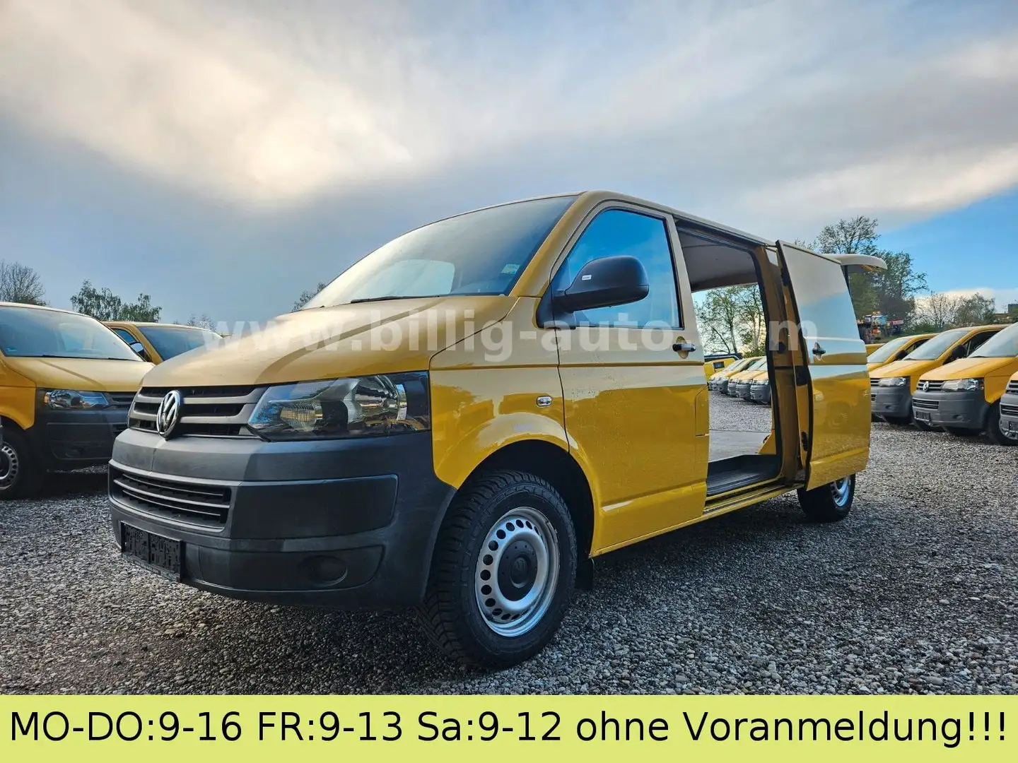 Volkswagen T5 Transporter Langer Radstand MAXI 2xSchiebetür Gelb - 1