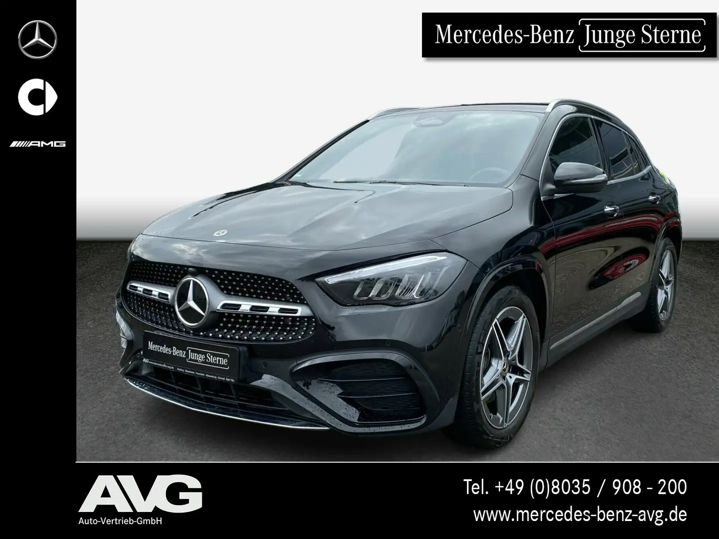 Mercedes-Benz GLA 220 GLA 220 d 4M AMG-Premium AHK RFK Distr. Keyless Schwarz - 1